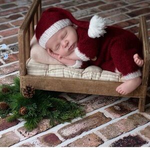 Red and White Baby Santa Outfit